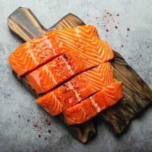 Trozo Salmón Premium sin Piel 110-180grs ($16.500/kilo)